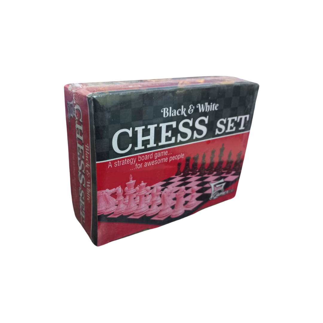 GAMEX CART BLACK & WHITE CHESS SET