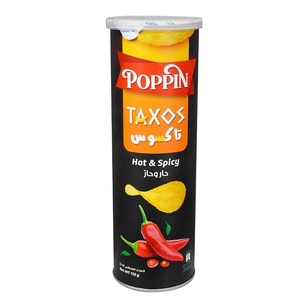 POPPIN TAXOS CHIPS HOT & SPICY 110GM