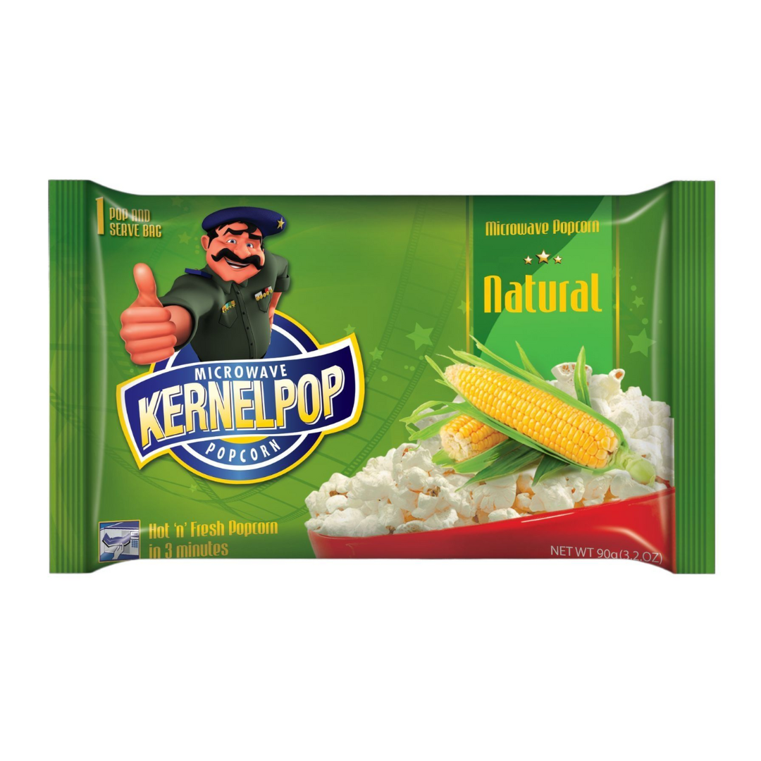 KERNELPOP MICROWAVE POPCORN NATURAL 90GM