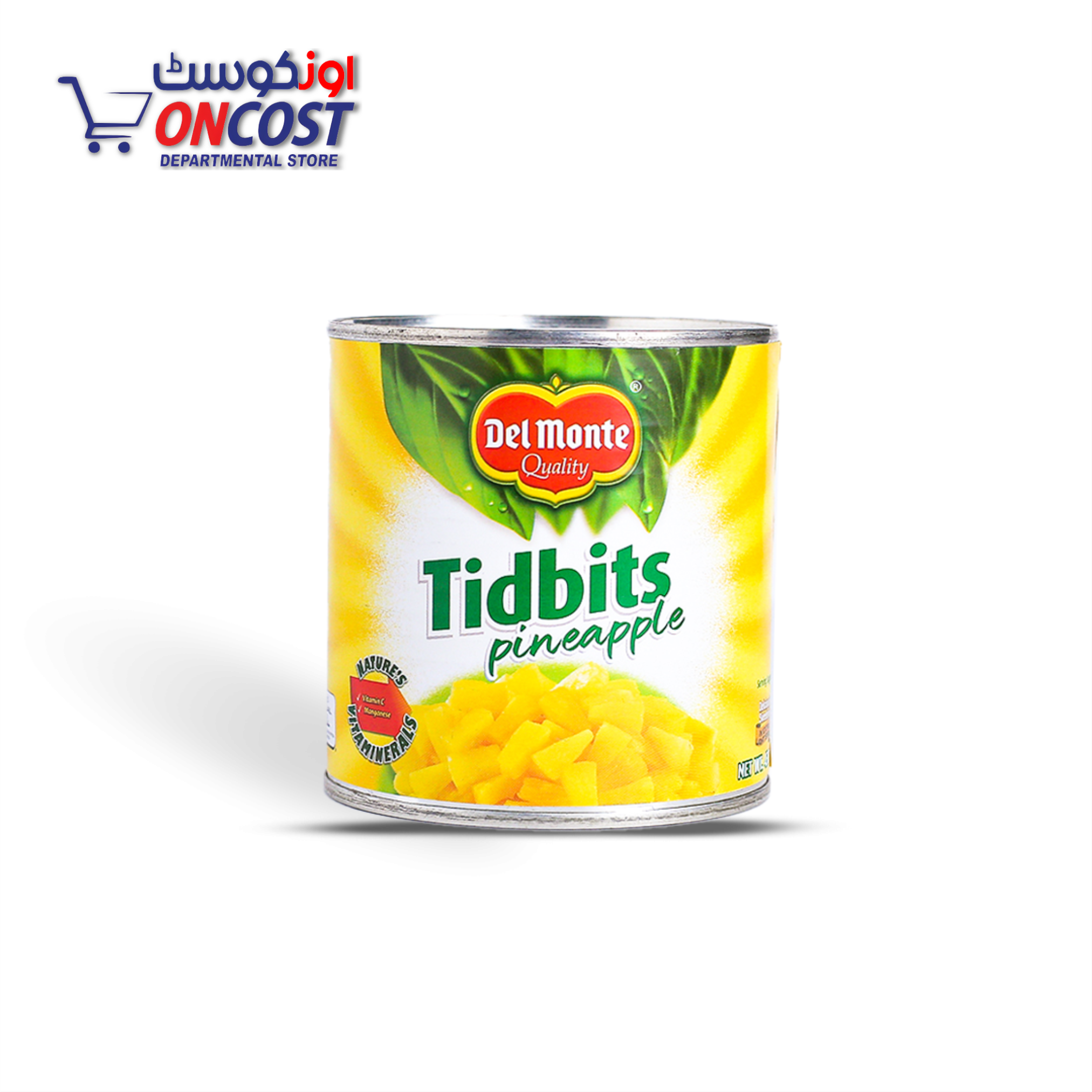 DEL MONTE TIDBITS PINEAPPLE TIN 432GM