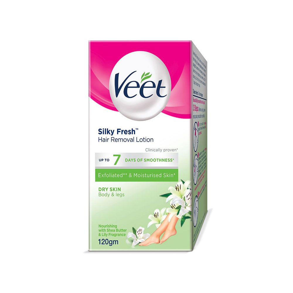 VEET SILKY FRESH HAIR REMOVAL LOTION 120GM