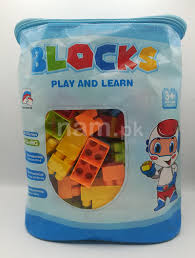 BLOCKS BAG PLAY & LEARN 60PCS 555-17