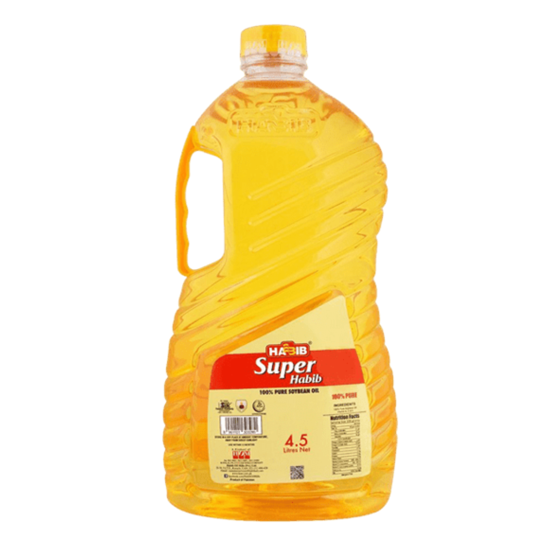 HABIB PURE SOYBEAN COOKING OIL BOTTLE 4.5LTR