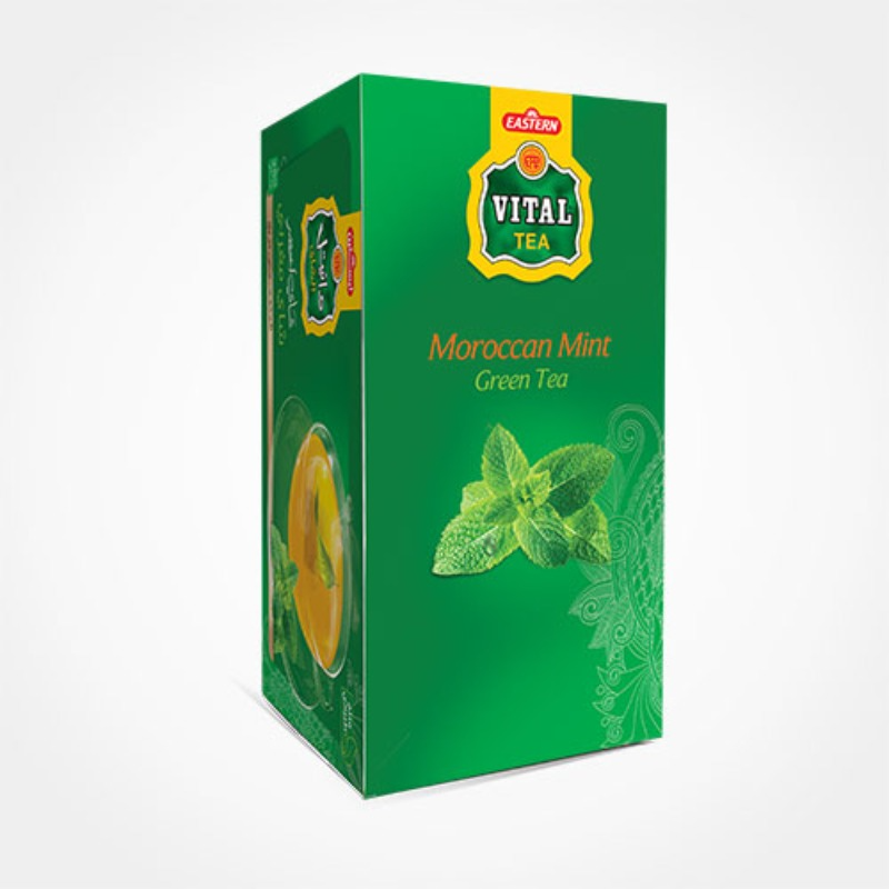 VITAL GREEN TEA MOROCCAN MINT 30 TEA BAGS