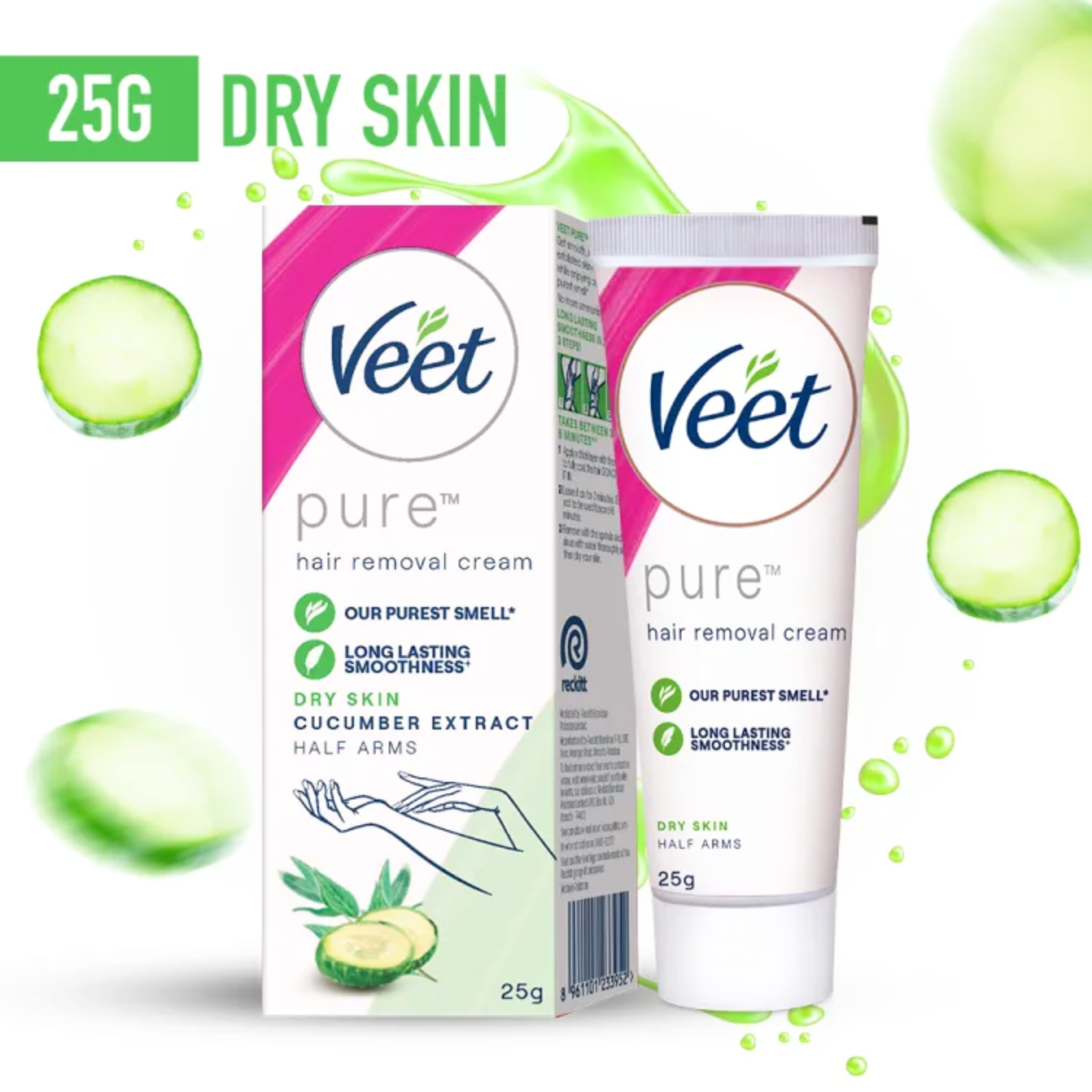 VEET CUCUMBER EXTRACT PURE HAIR REMOVAL CREAM 25GM