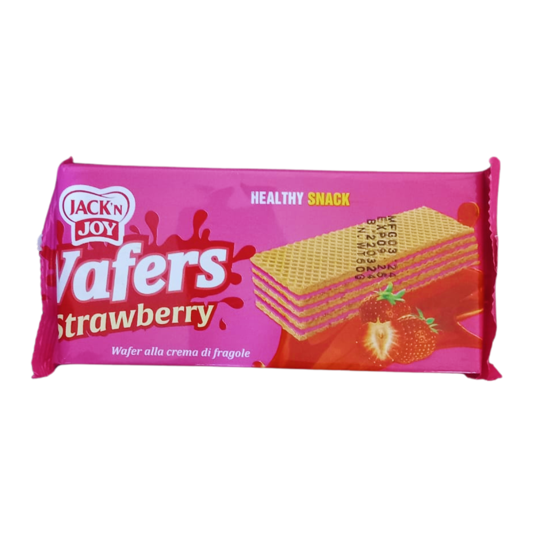 JACK N JOY WAFERS STRAWBERRY 50GM