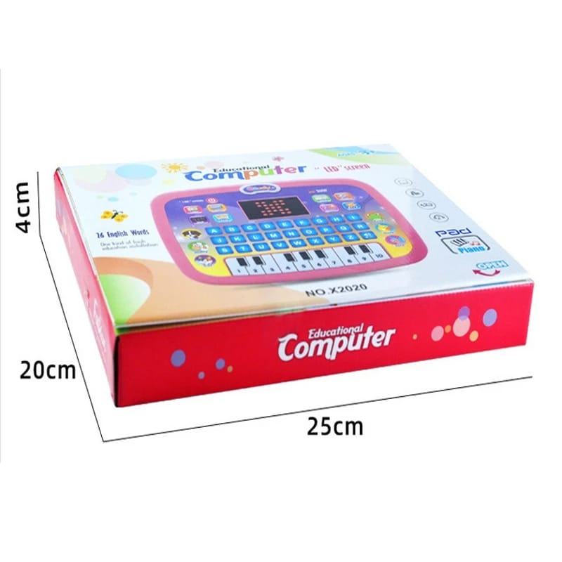 EDUCATIONAL COMPUTER LED SCREEN 26 ENGLISH WORDS PIANO PAD X2020