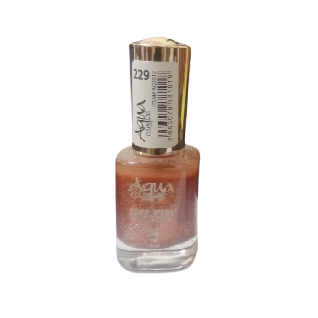 AQUA COLORLINE LONG WEAR NAIL POLLISH 15ML NO. 229