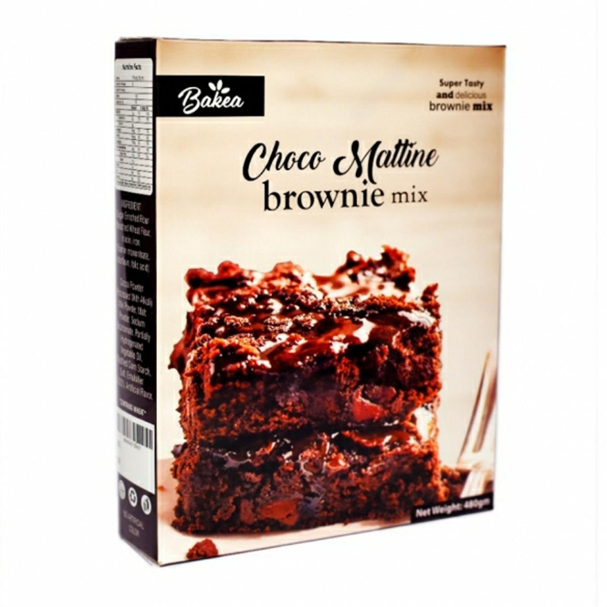 BAKEA CHOCO MATTINE BROWNIE MIX 480GM