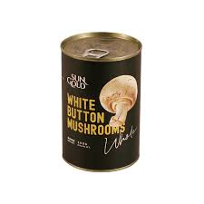 SUN GOLD WHITE BUTTON MUSHROOMS WHOLE 400GM