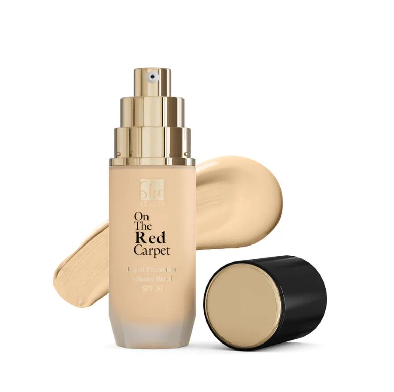 SHE BEAUTY ON THE RED CARPET LIQUID FOUNDATION NUDE BEIGE LF-03 30ML