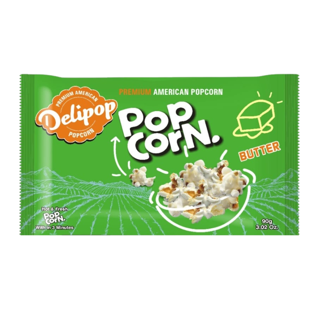 DELIPOP POPCORN BUTTER FLAVOR 90GM