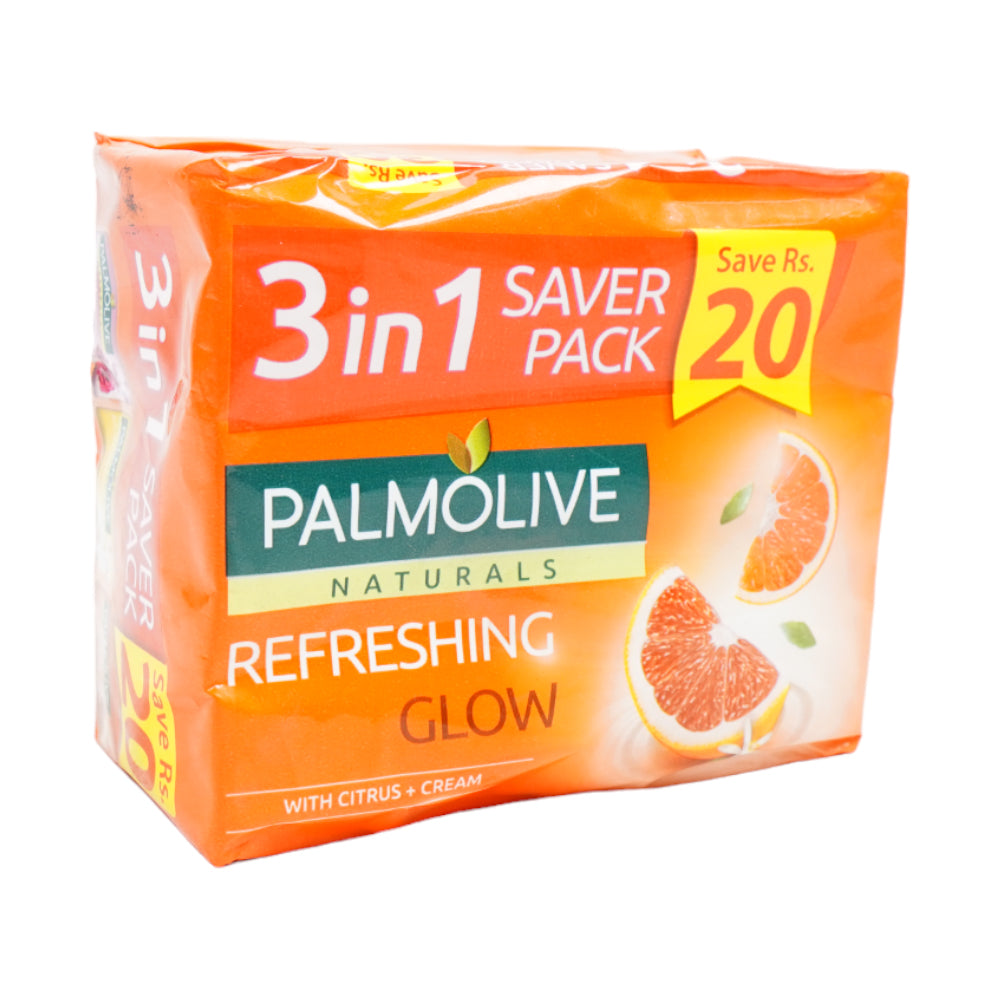 PALMOLIVE REFRESHING GLOW 98GM 3IN1 PACK