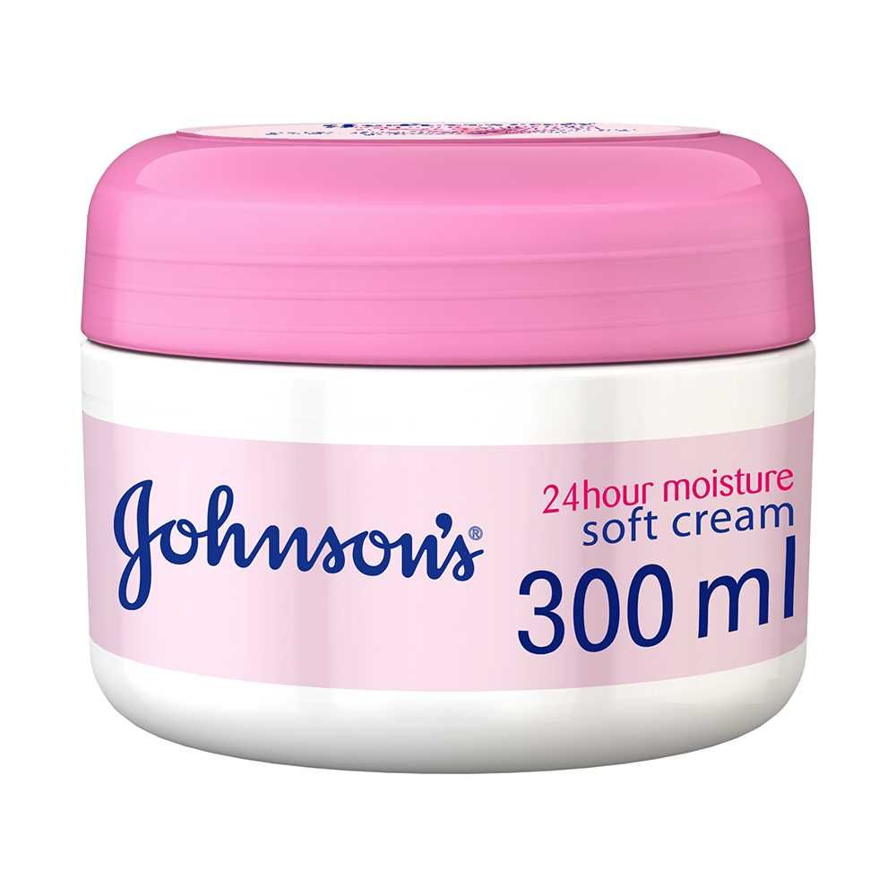 JOHNSONS 24HOUR MOISTURE SOFT CREAM 300ML