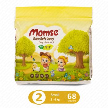 MOMSE BABY DIAPERS JUMBO PACK SMALL 68PCS