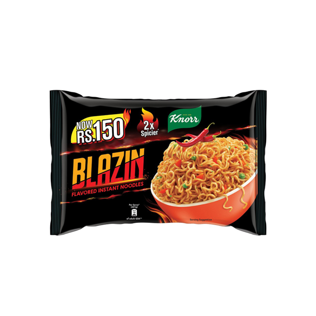 KNORR BLAZIN FLAVOURED INSTANT NOODLES 102GM