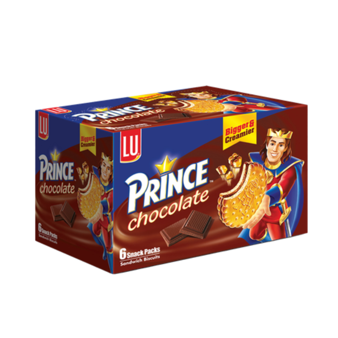 LU PRINCE CHOCLATE BISCUIT 57GM 6PCS BOX