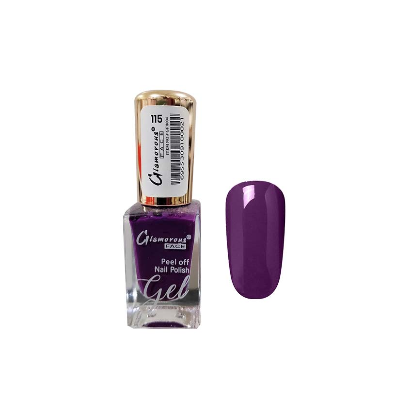 GLAMOROUS FACE PEEL OFF NAIL POLISH GEL 115