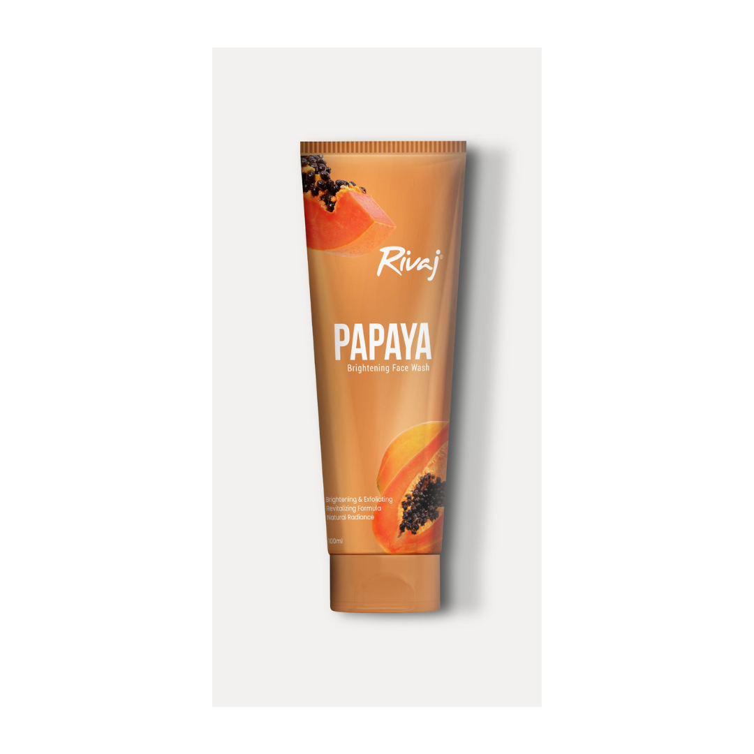 RIVAJ PAPAYA BRIGHTENING FACE WASH 100ML