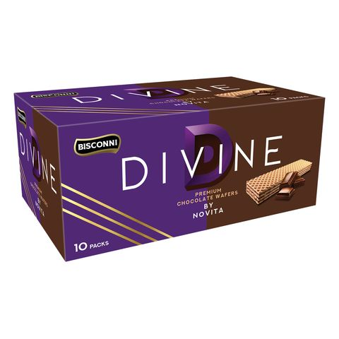 BISCONNI DIVINE CHOCOLATE WAFERS 25GM 10PCS BOX