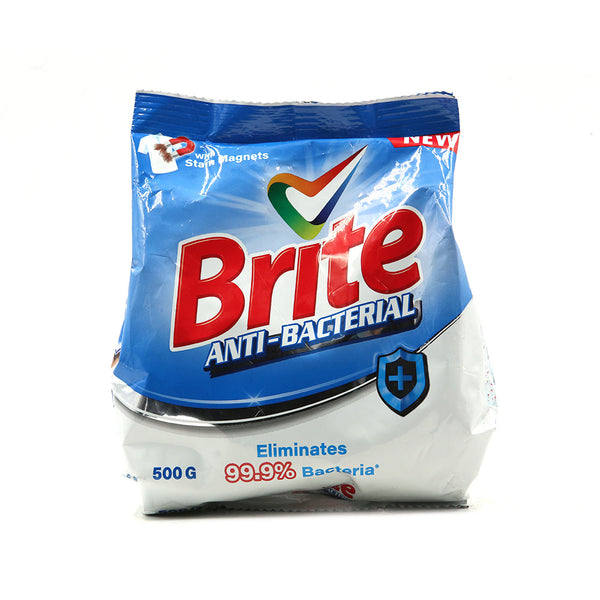 BRITE ANTI-BACTERIAL DETERGANT POWDER 500GM