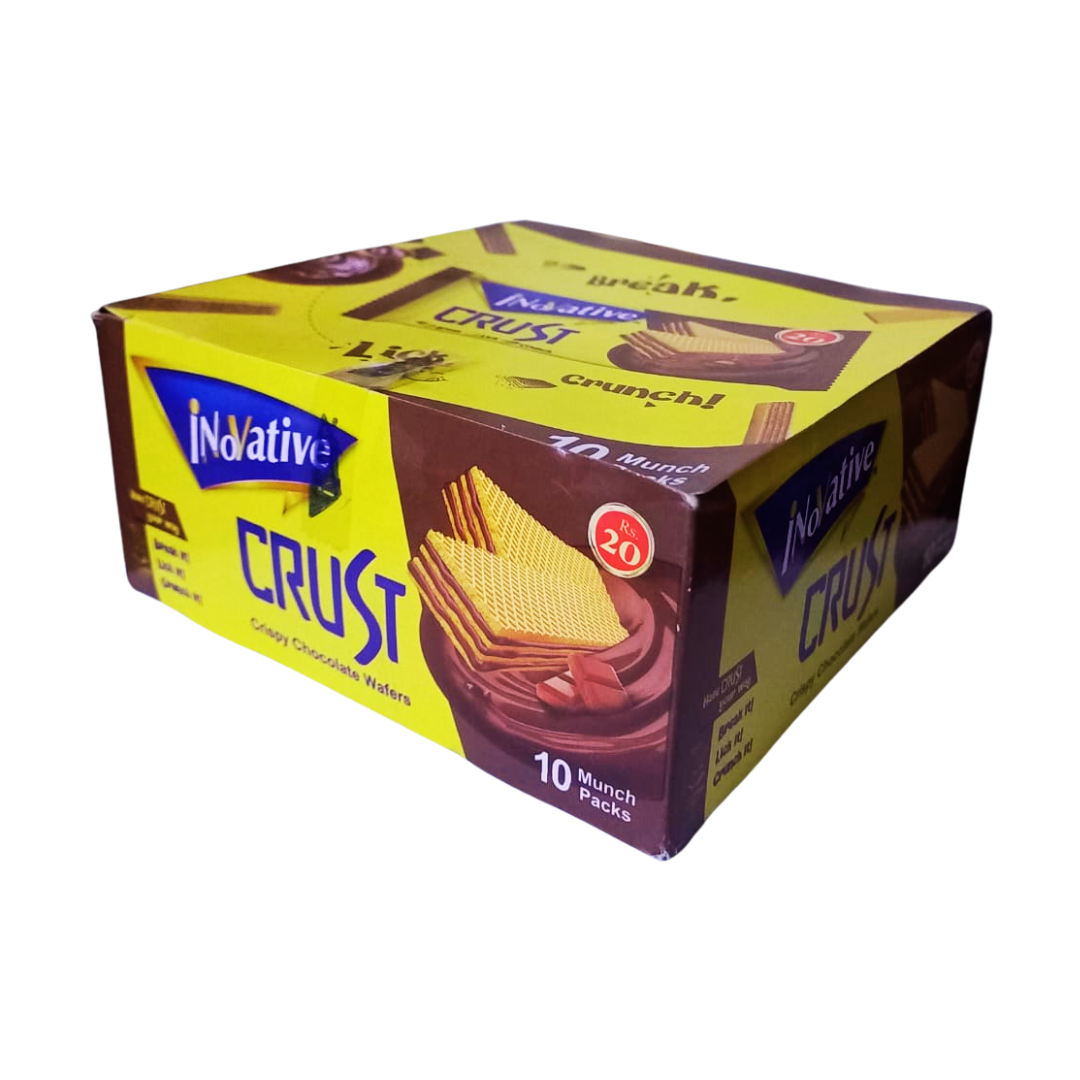 INNOVATIVE CRUST CHOCOLATE WAFER 25GM 10PCS BOX