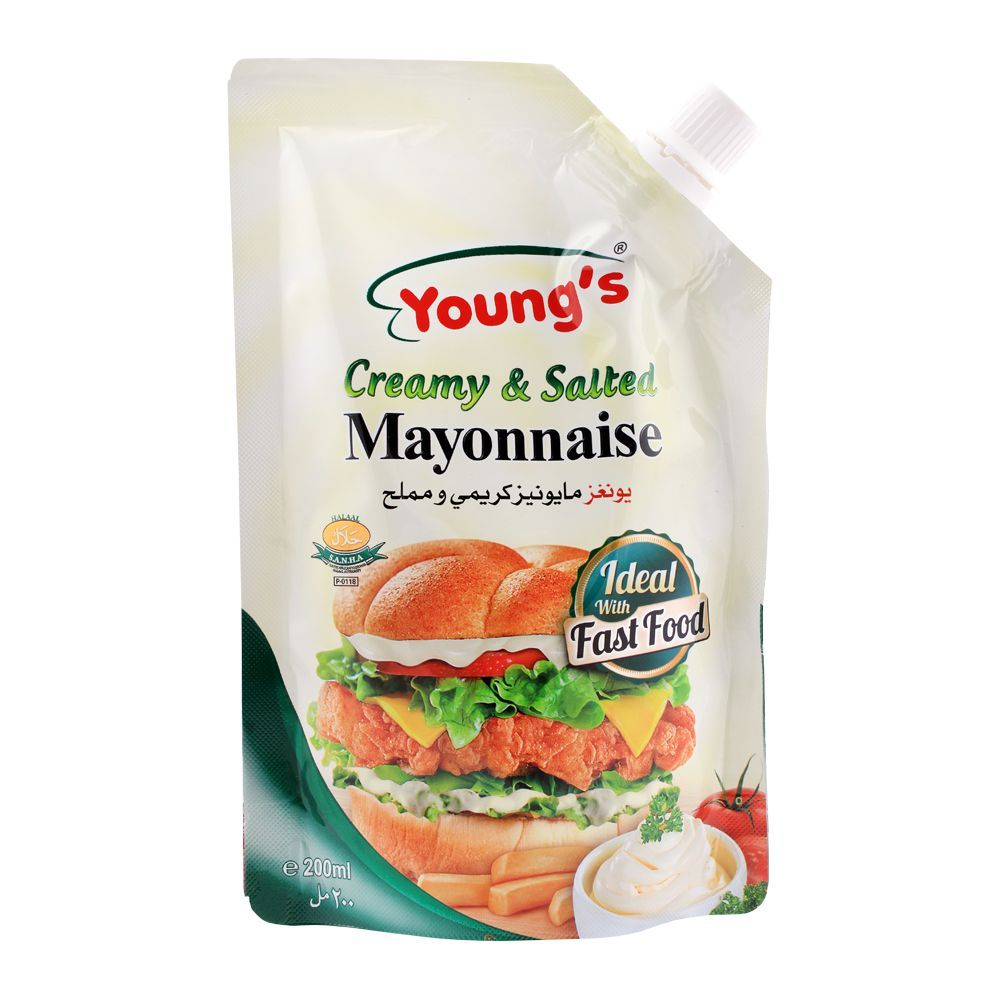 YOUNGS CREAMY MAYONNAISE POUCH 200ML