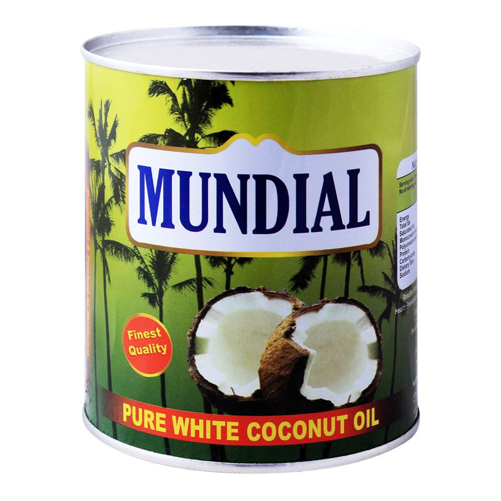 MUNDIAL PURE WHITE COCONUT OIL TIN 585GM