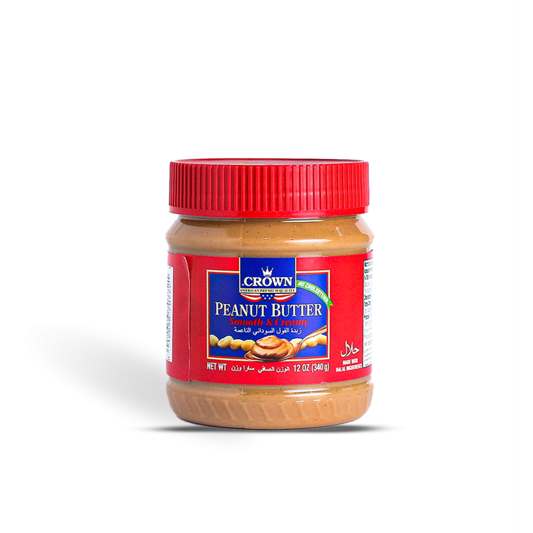 CROWN PEANUT BUTTER SMOOTH & CREAMY 340GM