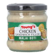 YOUNGS CHICKEN SANDWICH FILLER MALAI BOTI 140GM