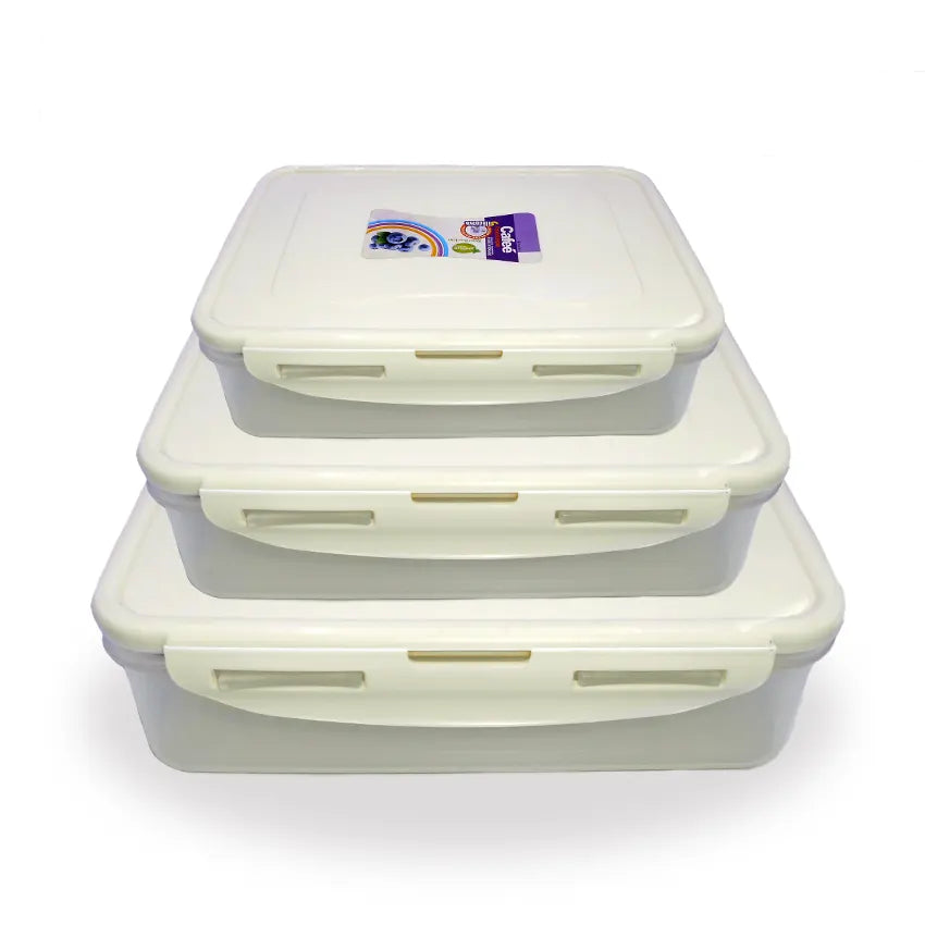 APPOLLO FOOD CONTAINER 3PCS SET WHITE