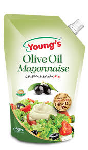 YOUNGS OLIVE OIL MAYONNAISE POUCH 500ML