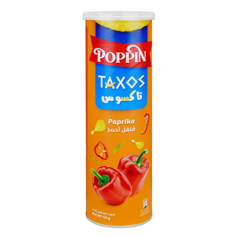 POPPIN TAXOS CHIPS PAPRIKA 110GM