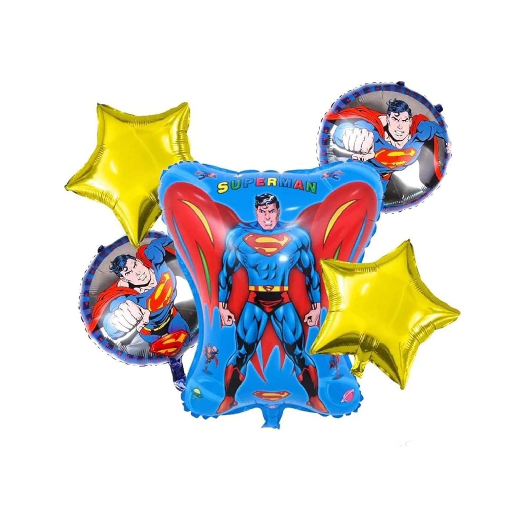 SUPERMAN FOIL BALLOON SET 5-PCS