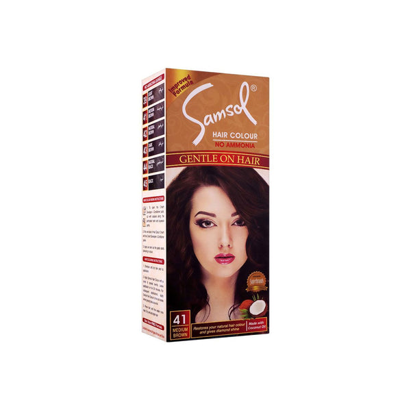 SAMSOL HAIR COLOUR NO 41 MEDIUM BROWN