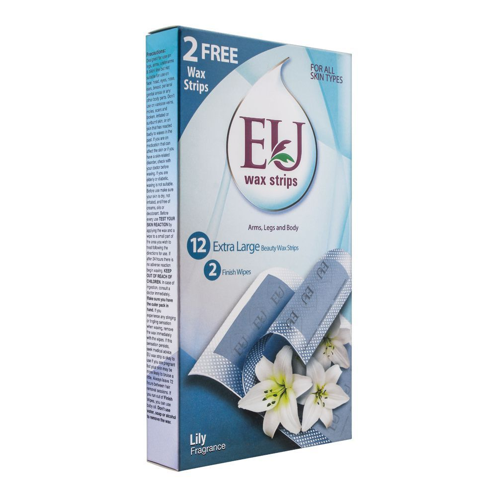 EU WAX STRIPS  LILY FOR ALL SKIN TYPE 12PC