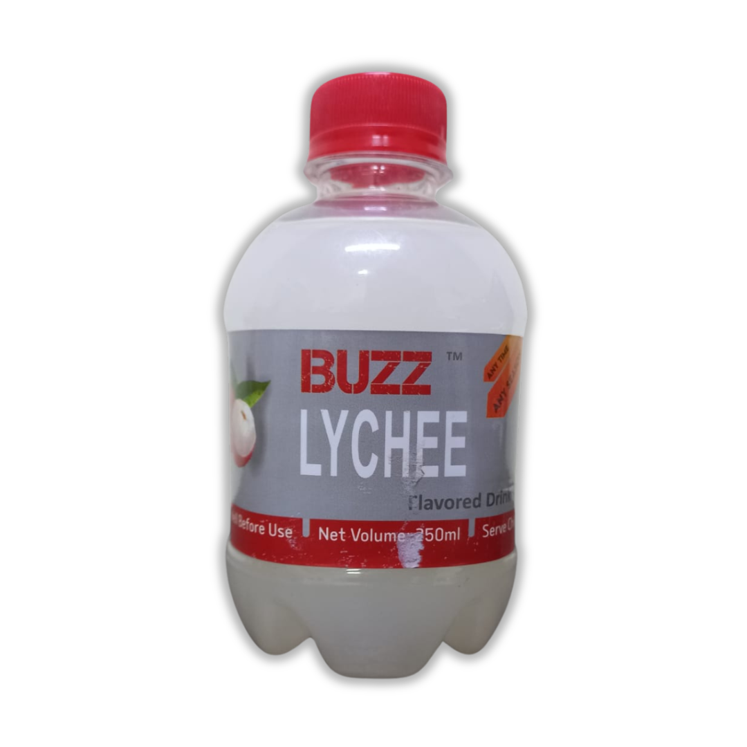 BUZZ LYCHEE FLAVOURED DRINK 250ML