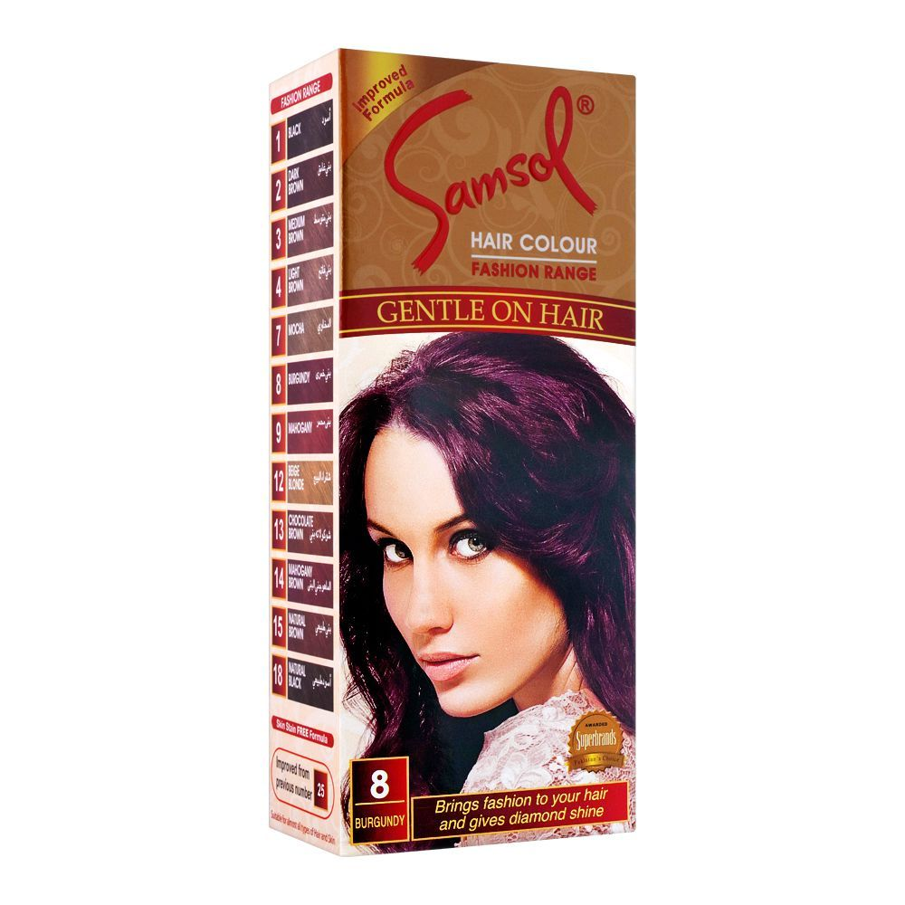 SAMSOL HAIR COLOUR NO 8 BURGUNDY