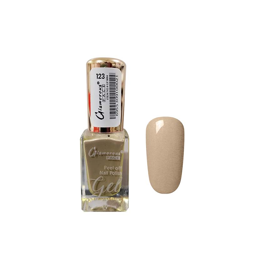 GLAMOROUS FACE PEEL OFF NAIL POLISH GEL 123