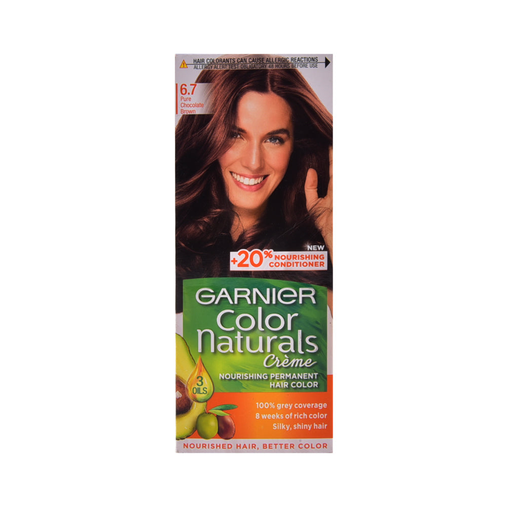 GARNER HAIR COLOR CREAM PURE COCLATE BROWN 6.7