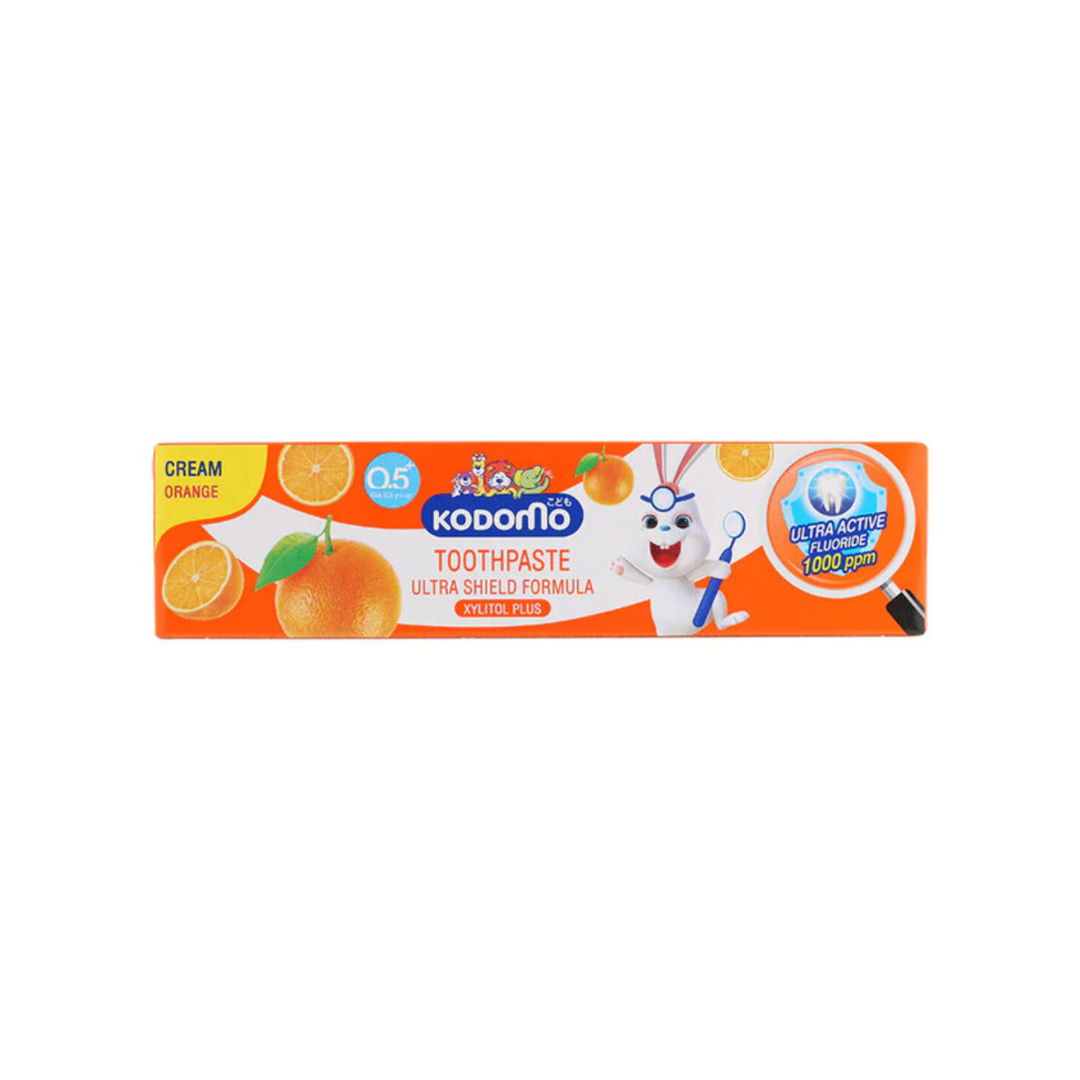 KODOMO ORANGE TOOTHPASTE CREAM ULTRA SHIELD FORMULA 40GM