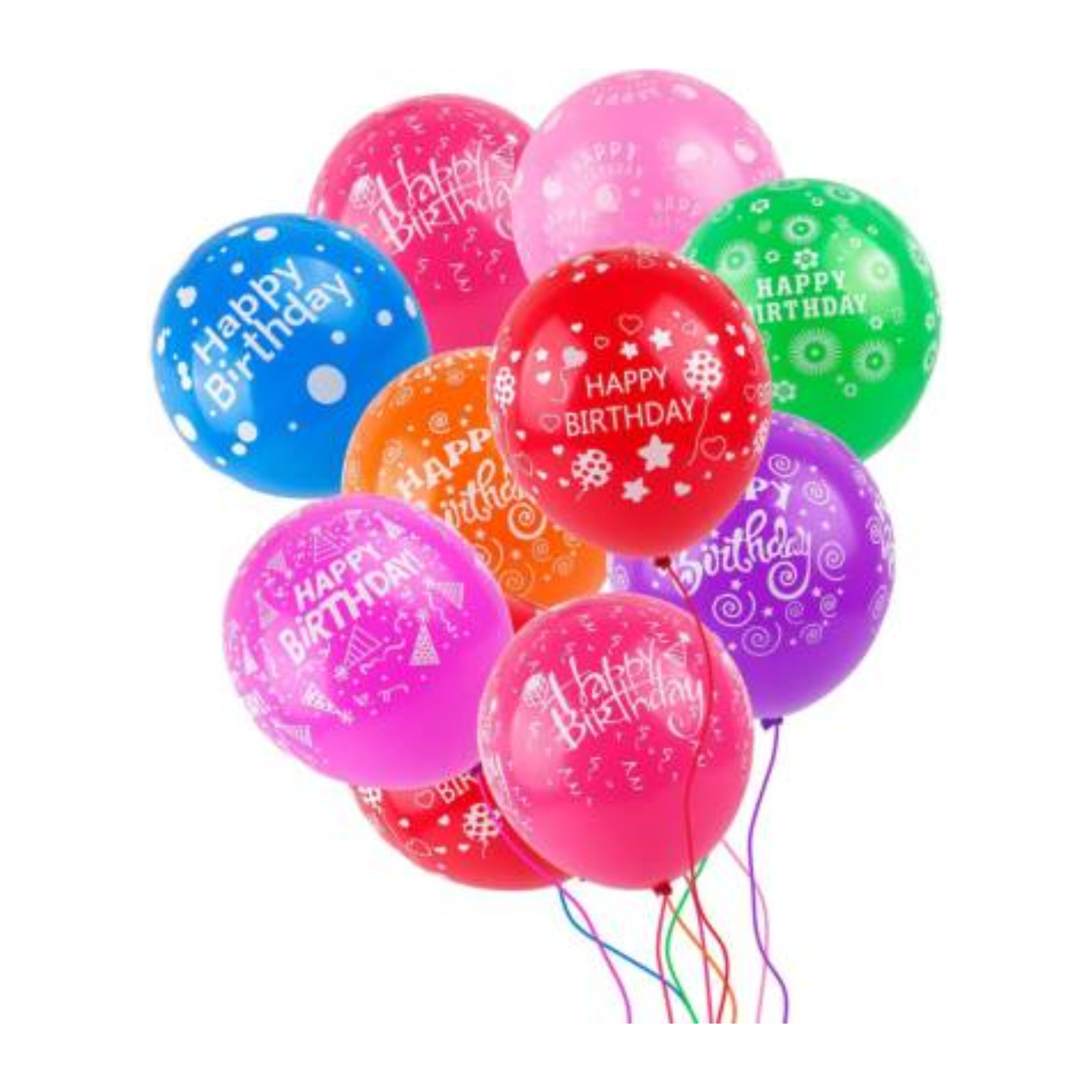 BALLOON HAPPY BIRTHDAY PRINTED 20PCS PACK