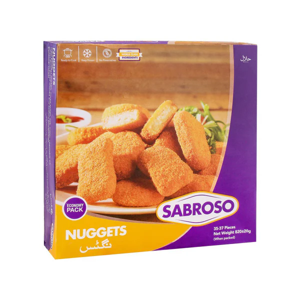 SABROSO NUGGETS NET WEIGHT 820G