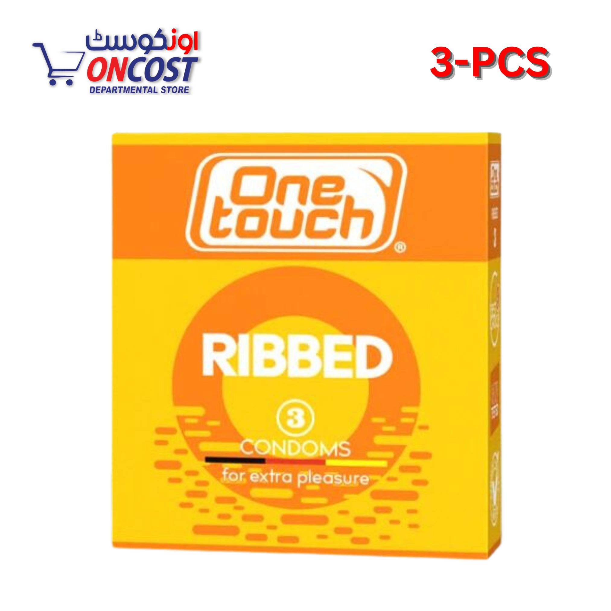 ONE TOUCH RIBBED CONDOM 3PCS