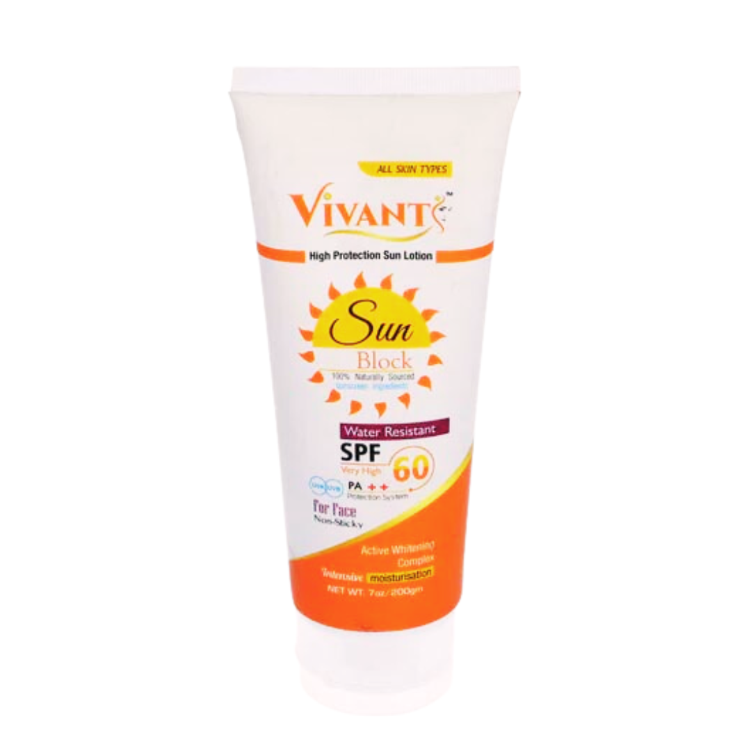 VIVANT SUN BLOCK SPF 60 200GM