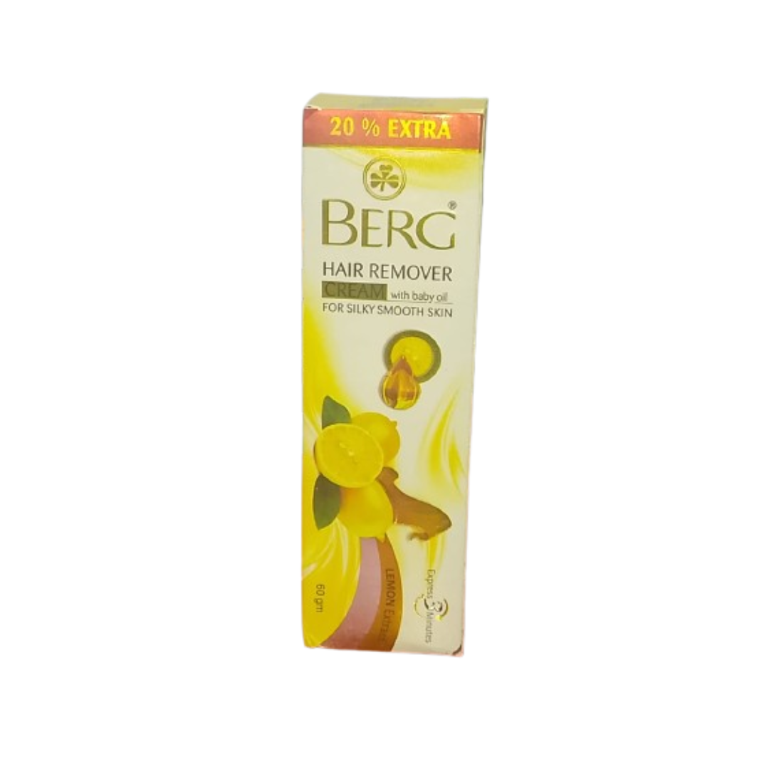 BERG HAIR REMOVER CREAM WITH LEMON EXTRACT 60GM