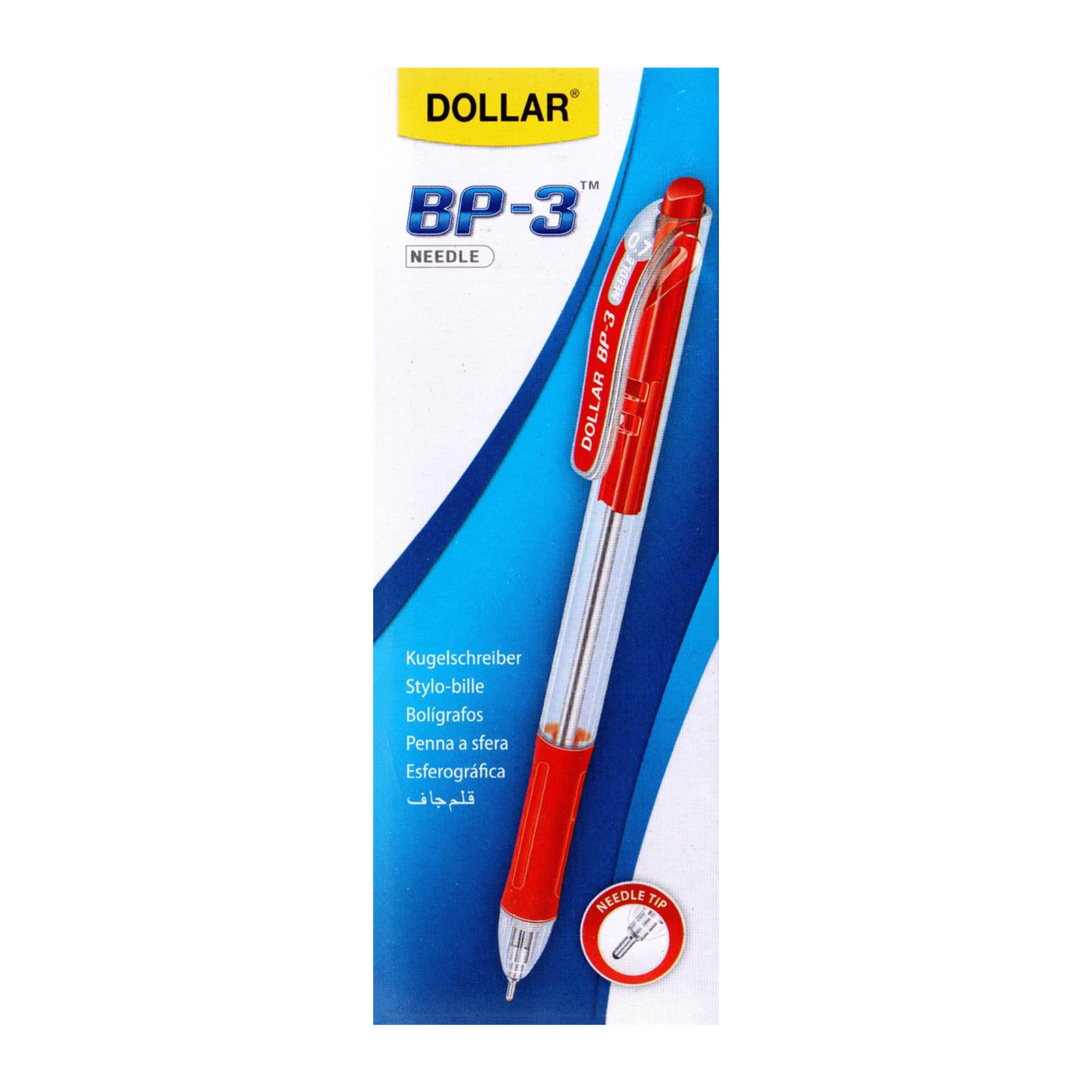 DOLLAR BP-3 BALL PEN BLACK 10PCS PACK