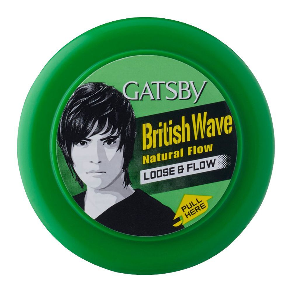 GATSBY HAIR WAX BRITISH WAVE NATURAL FLOW LOOSE & FLOW 75GM