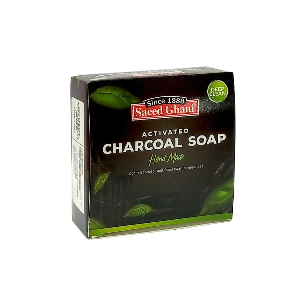 SAEED GHANI ACTIVATED CHARCOAL SOAP 90GM