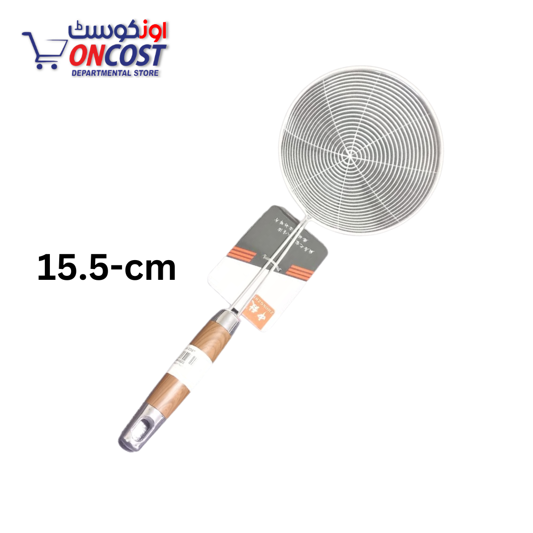 STAINLESS STEEL WIRE DEEP FRY SKIMMER 15.5CM